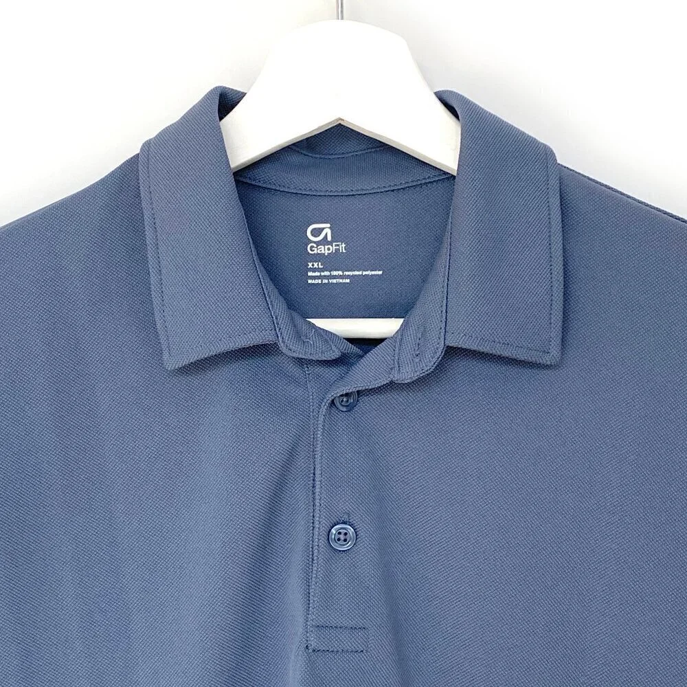 Gap Boys Performance Short Sleeve Pique Polo Shirt XXL 14-16